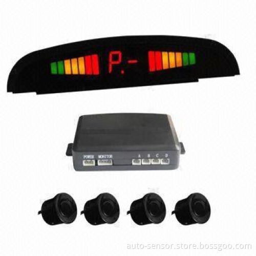 Front detection sensor system with LED display